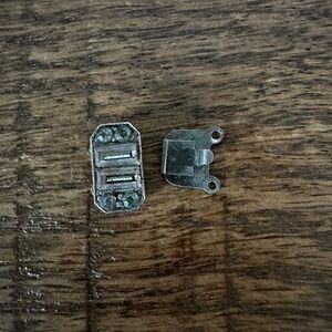 Vintage Silver Tone Art Deco Necklace Clasp